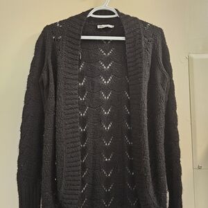 Ricki's Black Open-Knit Cardigan